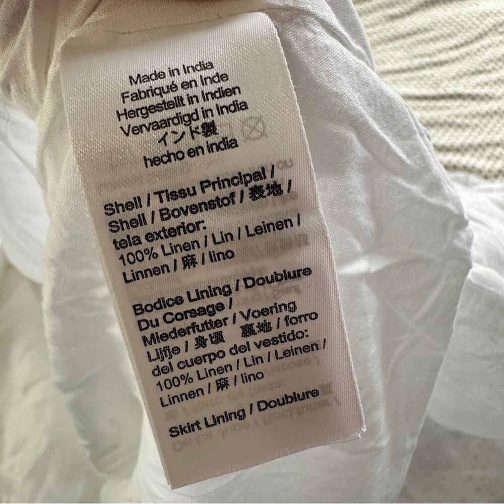 J. Crew White Linen Dress  Linen NWT NEW 20 - Picture 5 of 10
